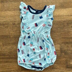 EUC Kyte Baby Bubble Romper in Popsicle size 2T